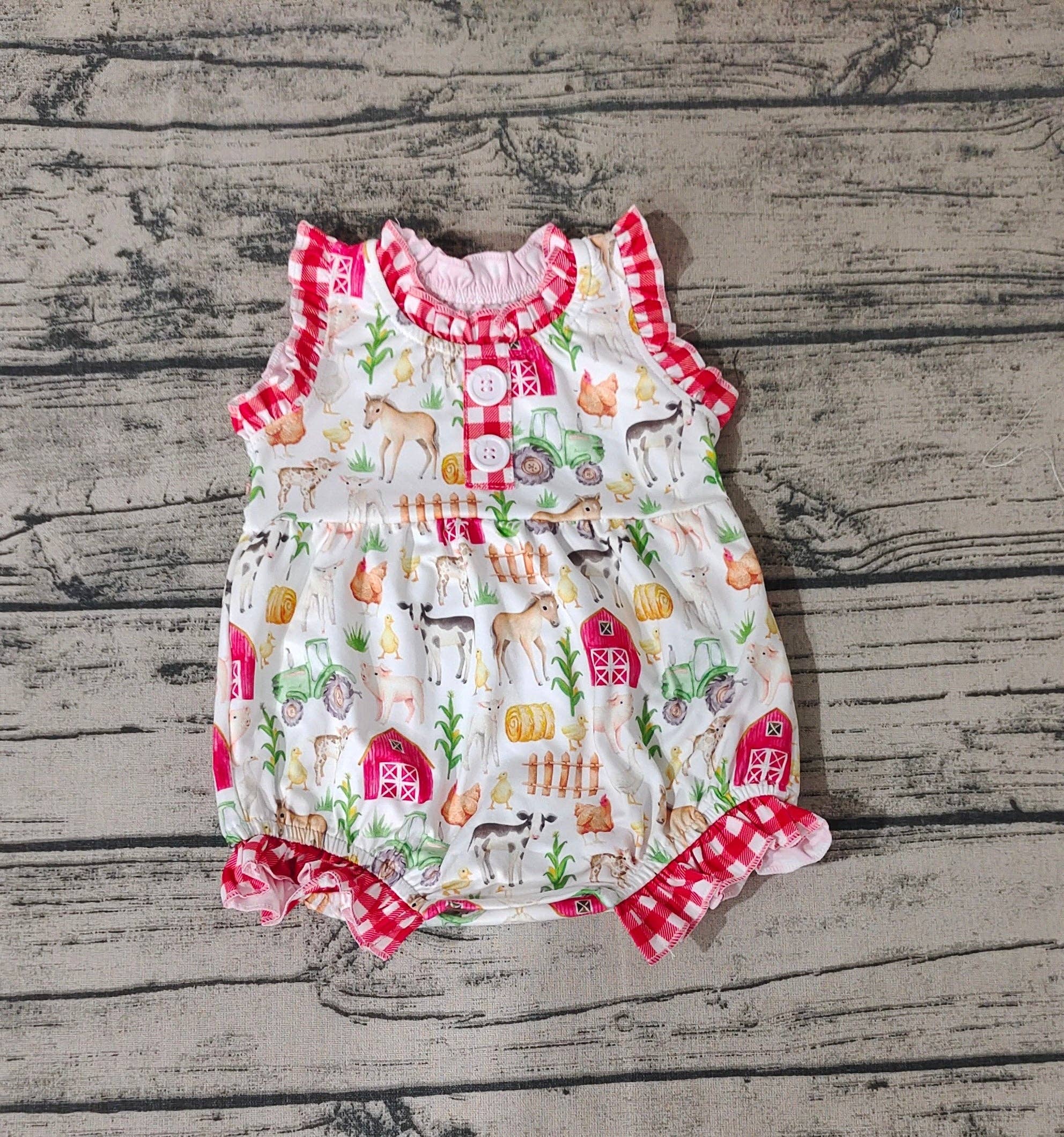 Red Farm Summer Romper