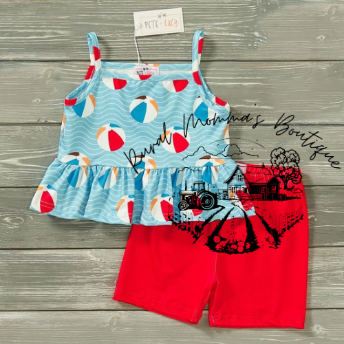 Ballin at the Beach 2 Piece Short Set