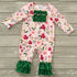 Poinsettia Infant Romper