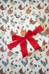 Christmas Chickens in Santa Hats Gift Wrap Roll