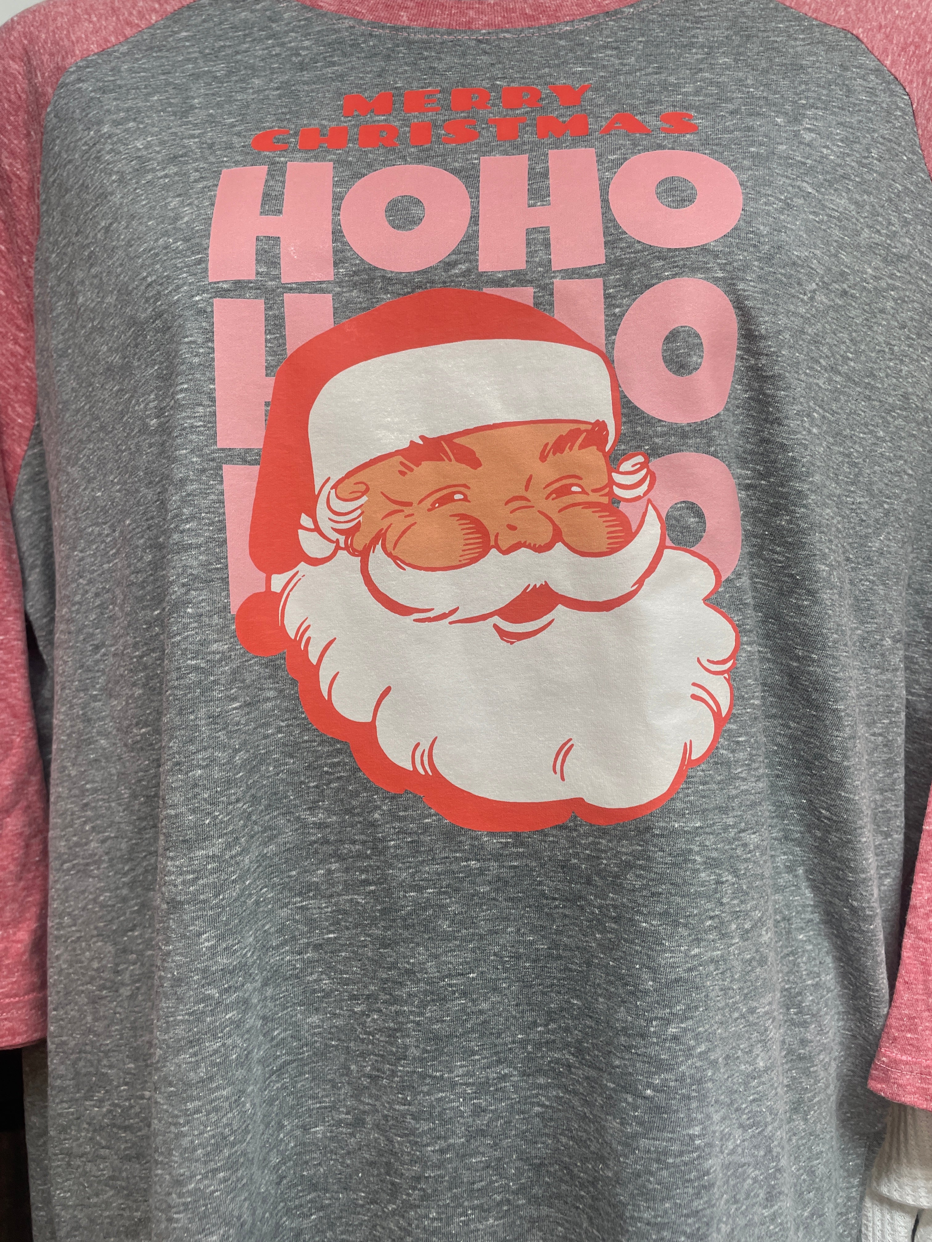 3/4 Sleeve HoHoHo Santa Clothing Company Shirt