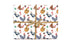 Christmas Chickens in Santa Hats Gift Wrap Roll