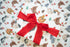 Christmas Chickens in Santa Hats Gift Wrap Roll